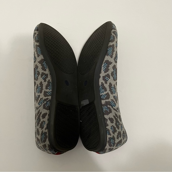 Rothy’s The Flat blue gray snow leopard print size 8 retired print - Picture 8 of 8